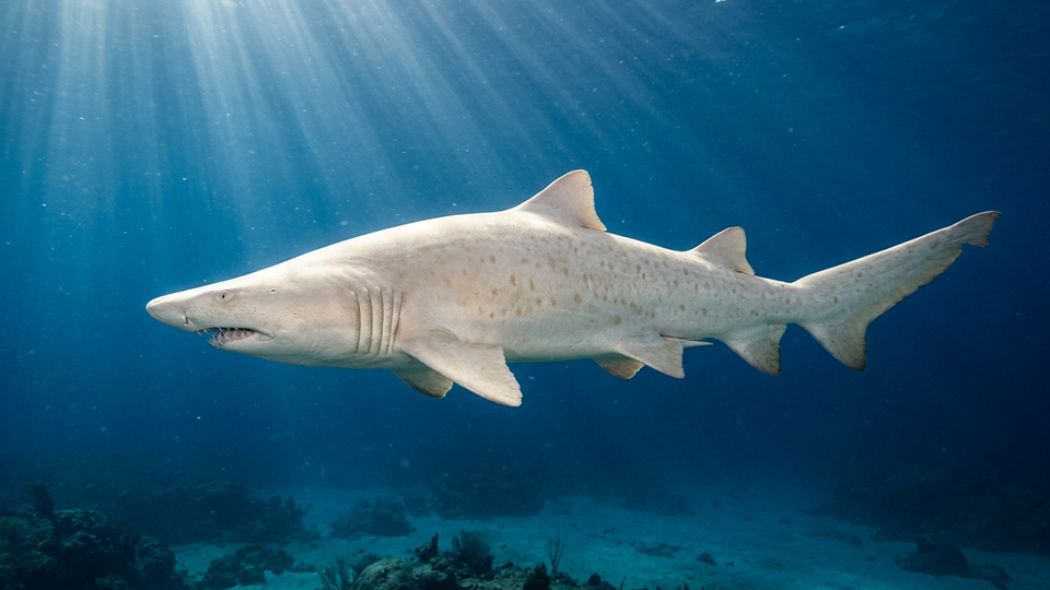 Rare Albino Sand Tiger Spotted